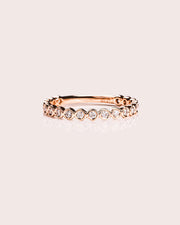 0.15 TCW Round Cut Lab Grown Diamond Wedding Band Gift For women Mapple Gems